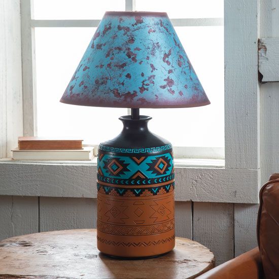 Turquoise Valley Vase Table Lamp